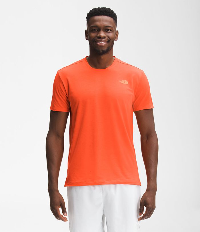 The North Face T-Shirts Wander Short Sleeve Orange - Mens - Thailand INDHE-9574